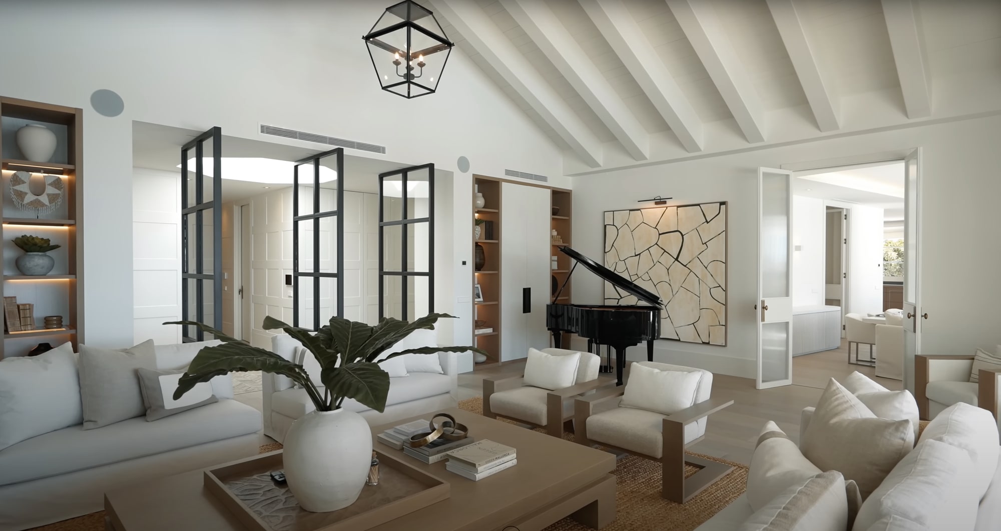 Framed sea views from inside VILLA ADRIANA