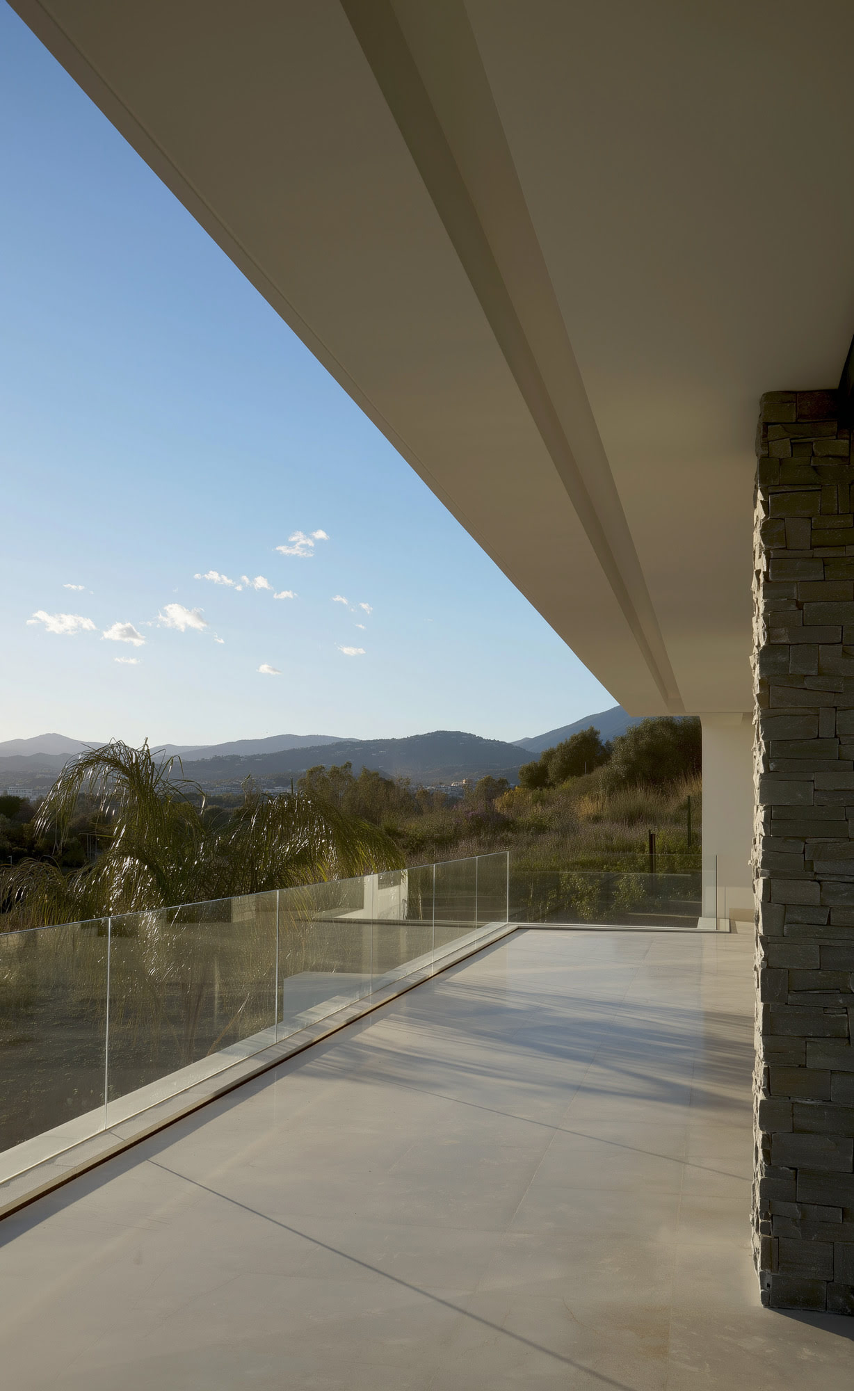 Lounge and dining space integrated with outdoor terrace