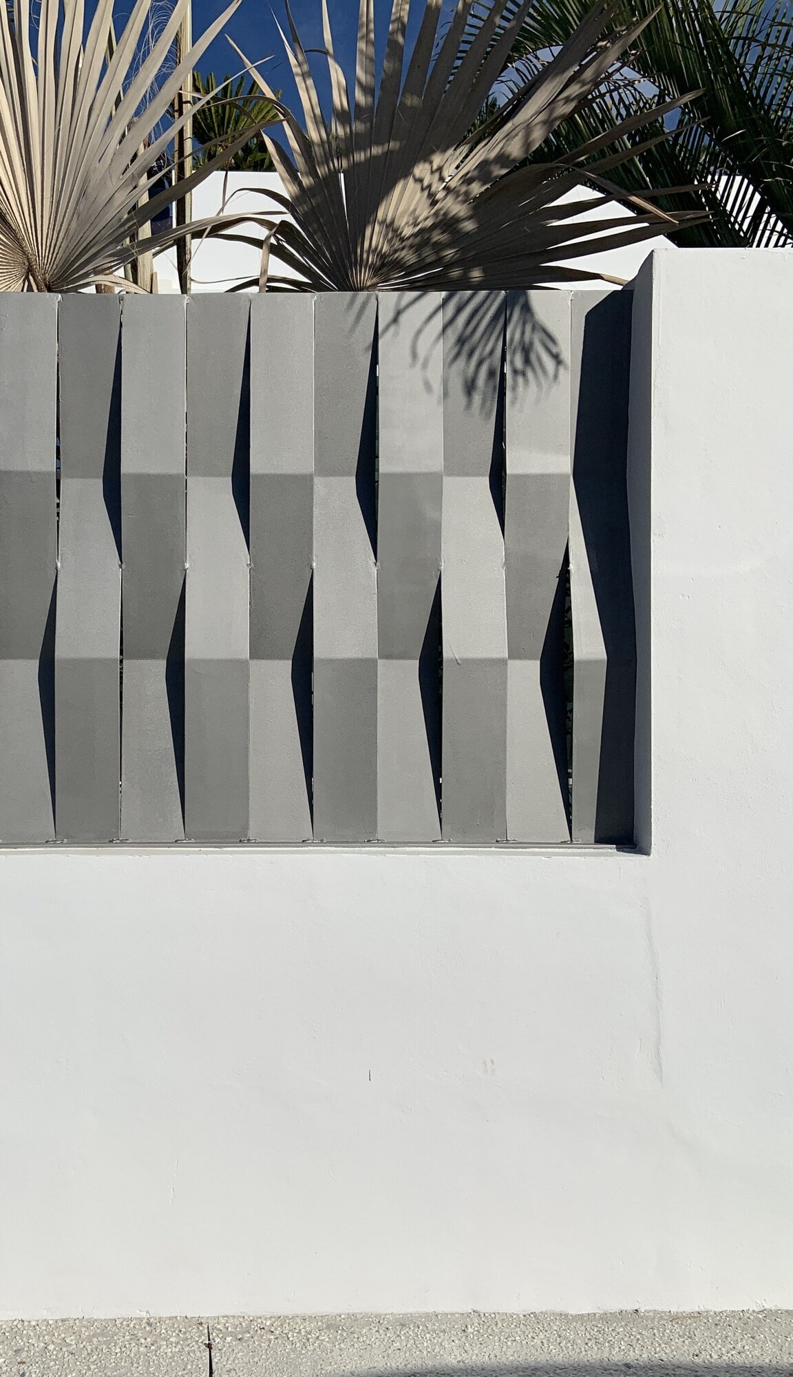 Floating stair with linear skylight above