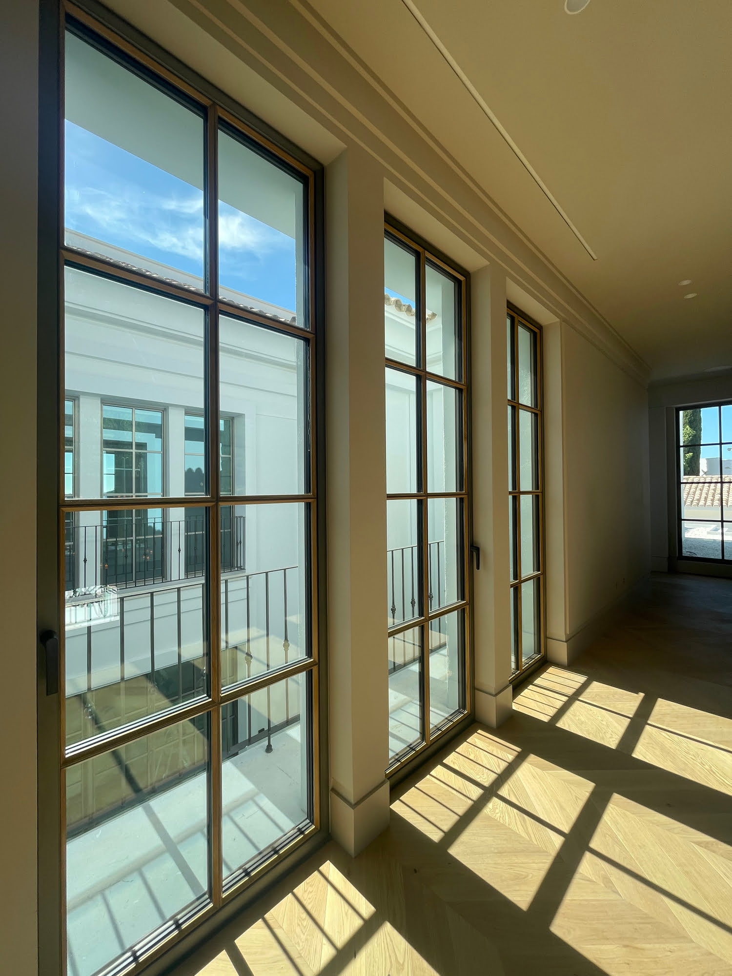 Elegant outdoor dining pergola with traditional columns