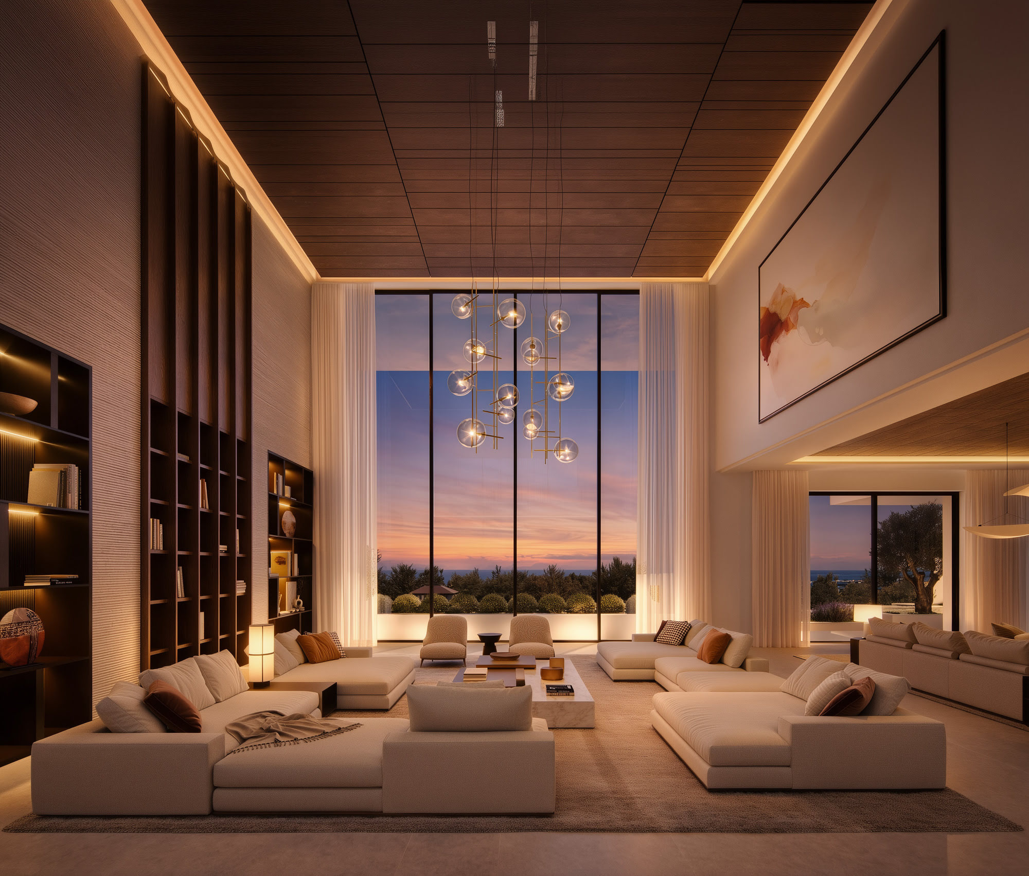 Gourmet kitchen design at Villa FX with open layout and premium finishes