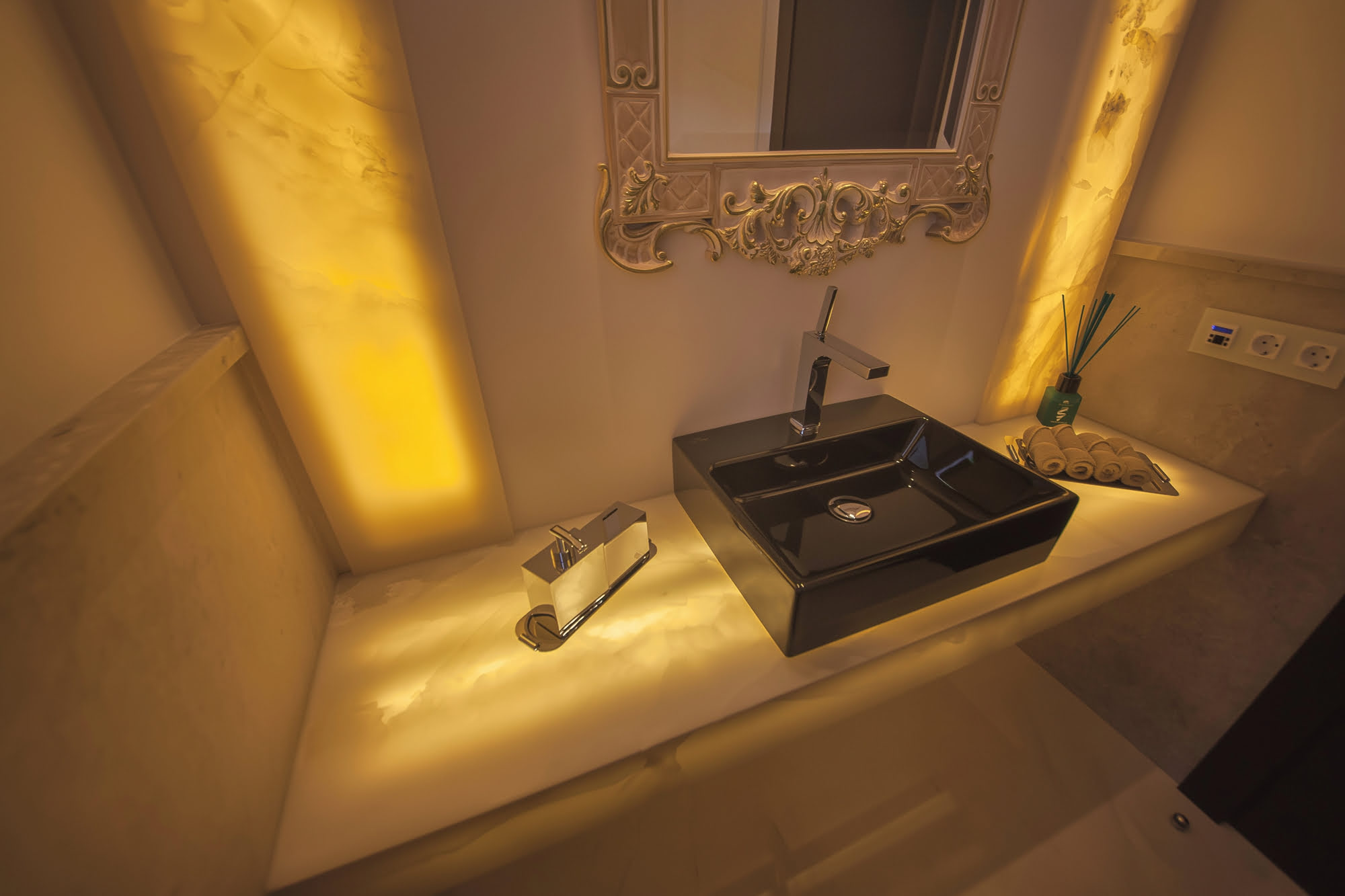 View from rear garden showing elevation and terraces