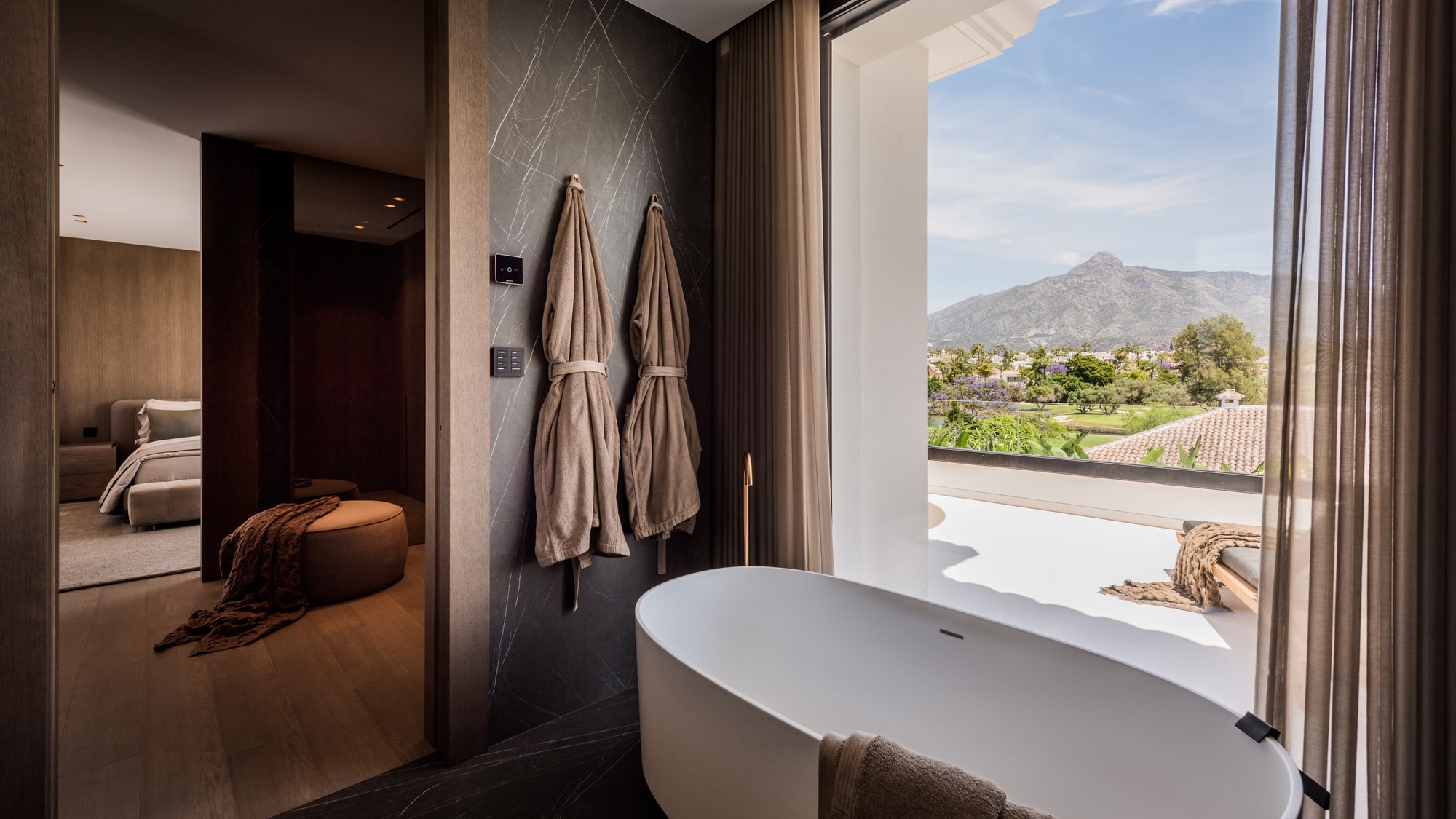 Evening mood at VILLA ZARINA with architectural backlighting