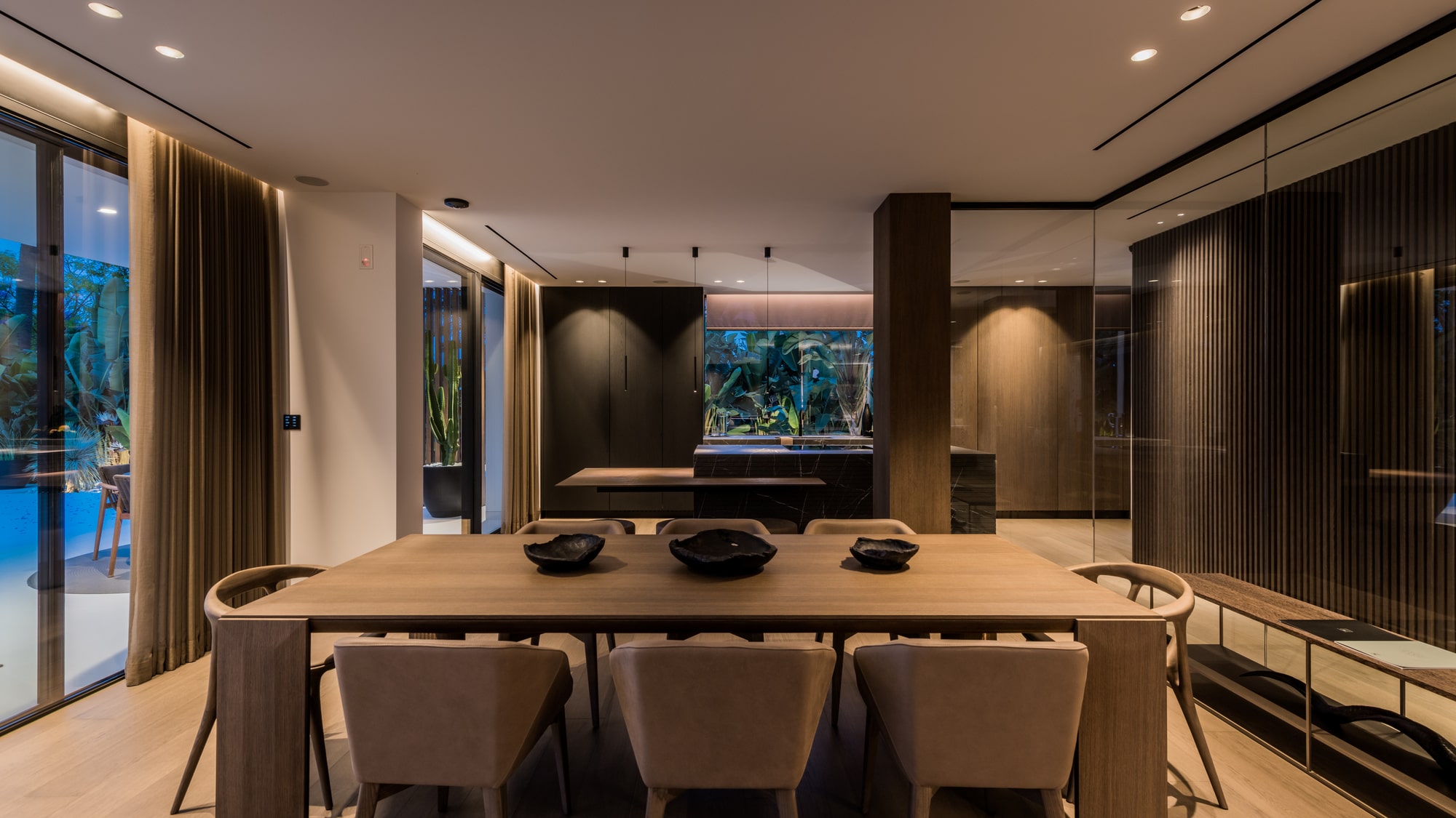 Close-up of facade textures and materials at VILLA ZARINA