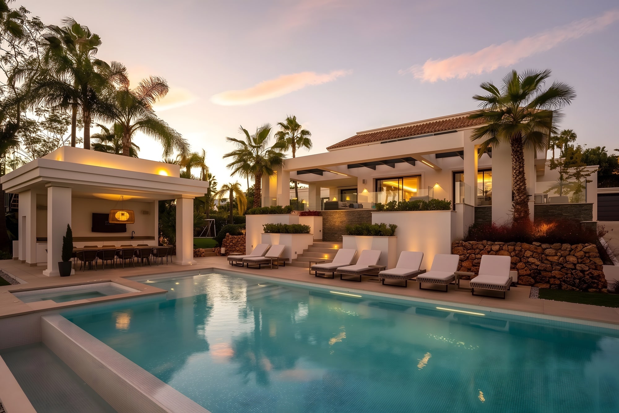 PALMERAS luxury Andalusian villa with pool in Marbella